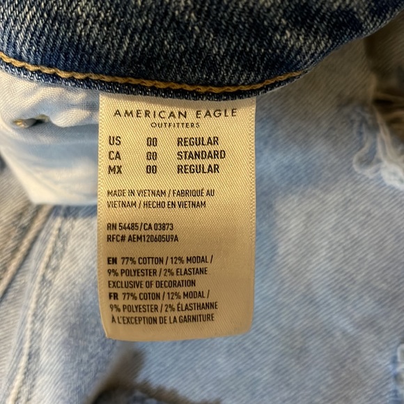 AMERICAN EAGLE stretch mom jeans sz 0 - Picture 5 of 6